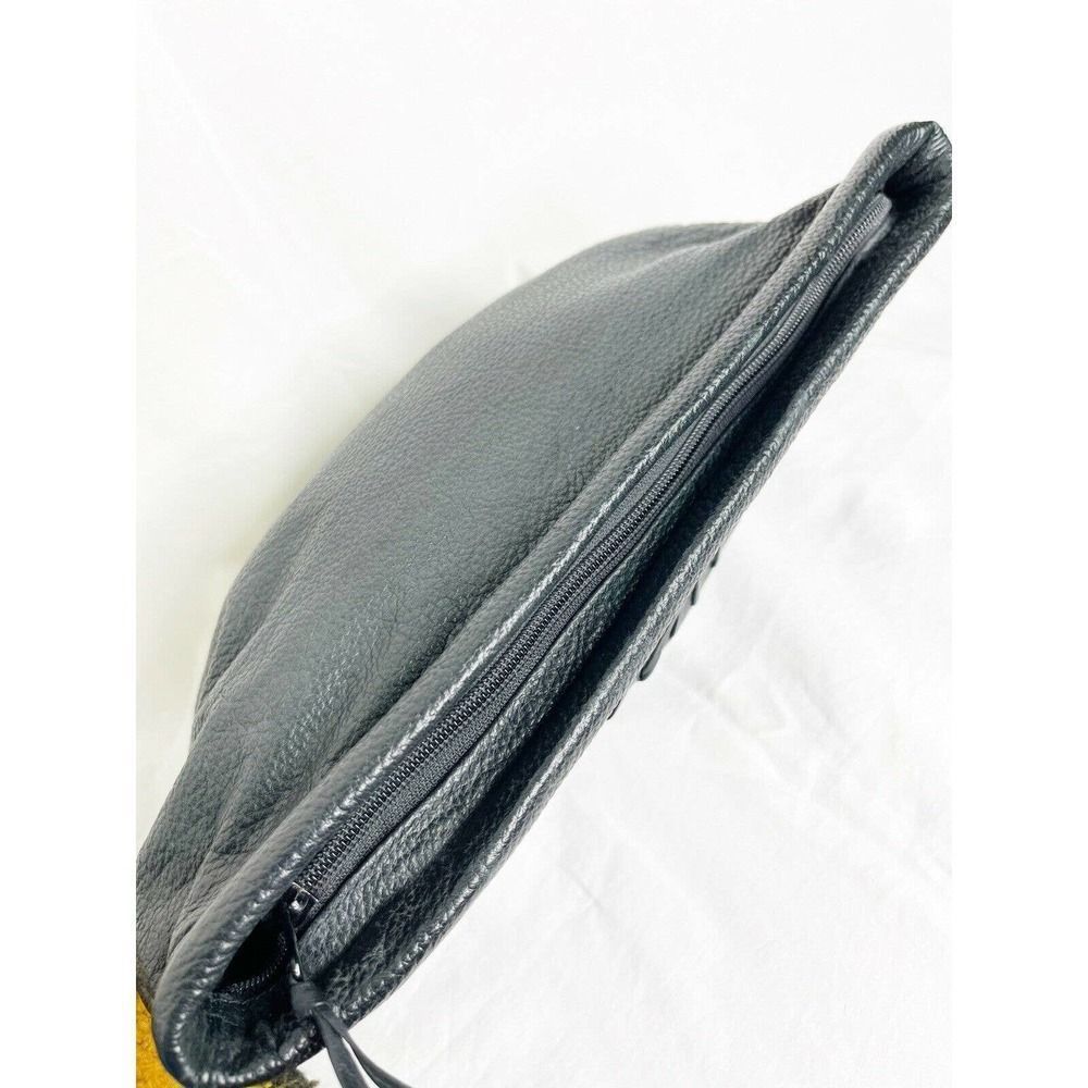 Vtg 1980s Susan Gail Leather Clutch Made In Spain - Picture 2 of 6